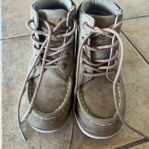 Levi’s Kids Tan Lace-Up Moc Toe Boots